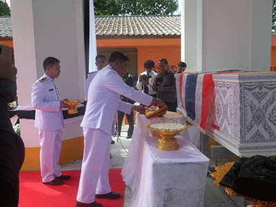 งานพระราชทานเพลิงศพทหารกล้า ชาวเทศบาลตำบลท่าแพ