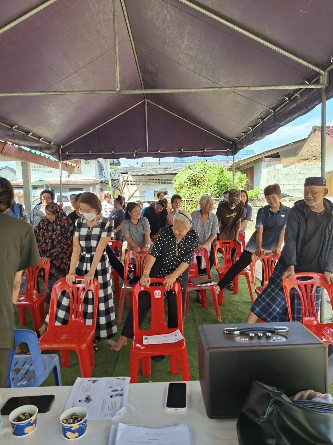 🗓️ วันอังคาร ที่ 2 ธันวาคม 2568 
📍ณ ชุมชนท่าแพมิตรสัมพันธ์ 
🪧เทศบาลตำบลท่าแพ ภายใต้การบริหารงานโดย 
💠 นายเอกชัย เจียจิราพัทธนันท์ นายกเทศมนตรีตำบลท่าแพ ได้เป็นประธานเปิด โครงการอบรมหมอหมู่บ้านในพระราชประสงค์  “การใช้ลูกประคบในโรคข้อเข่าเสื่อม”